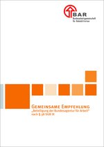 Titelbild Gemeinsame Empfehlung "Beteiligung der Bundesagentur für Arbeit Titelbild Gemeinsame Empfehlung "Beteiligung der Bundesagentur für Arbeit