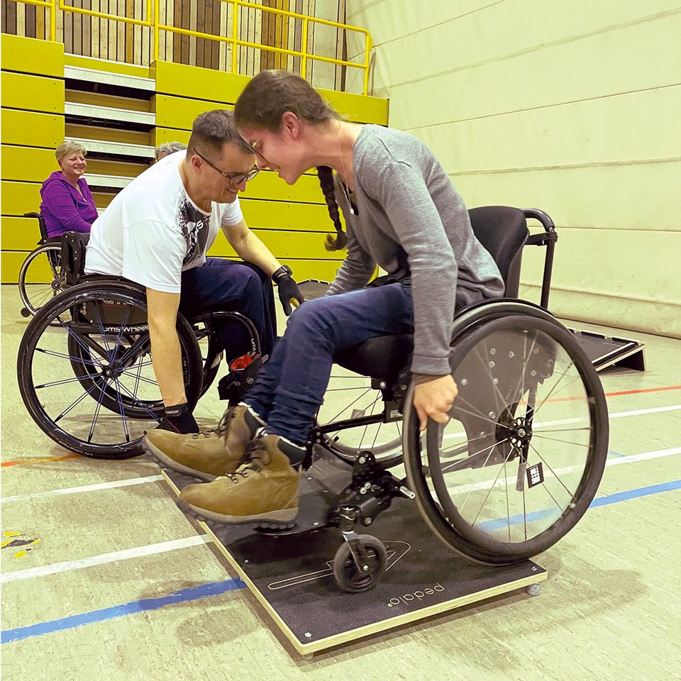 Balance-Training im Rollstuhl