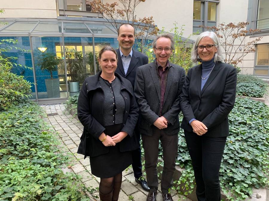 Der neue Vorstand der RPK  Von links nach rechts: Schatzmeisterin: Eva-Marie Torhorst, 1.Vorsitzender: Stephan Kauffeldt, 2. Vorsitzender: Dr. Gustav Wirtz, Koordinatorin: Dr. Sabine Kress