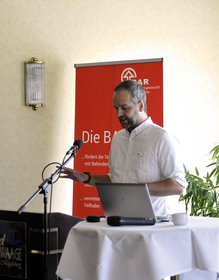 Andreas Isensee, EUTB Magdeburg, bei seinem Impulsvortrag