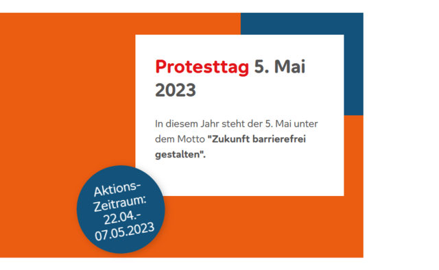 Hinweis auf den Europäischen Protesttag am 5. Mai 2023