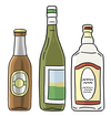 Alkohol ©Lebenshilfe für Menschen mit geistiger Behinderung Bremen e. V., Illustrator Stefan Albers, Atelier Fleetinsel, 2013 Alkohol