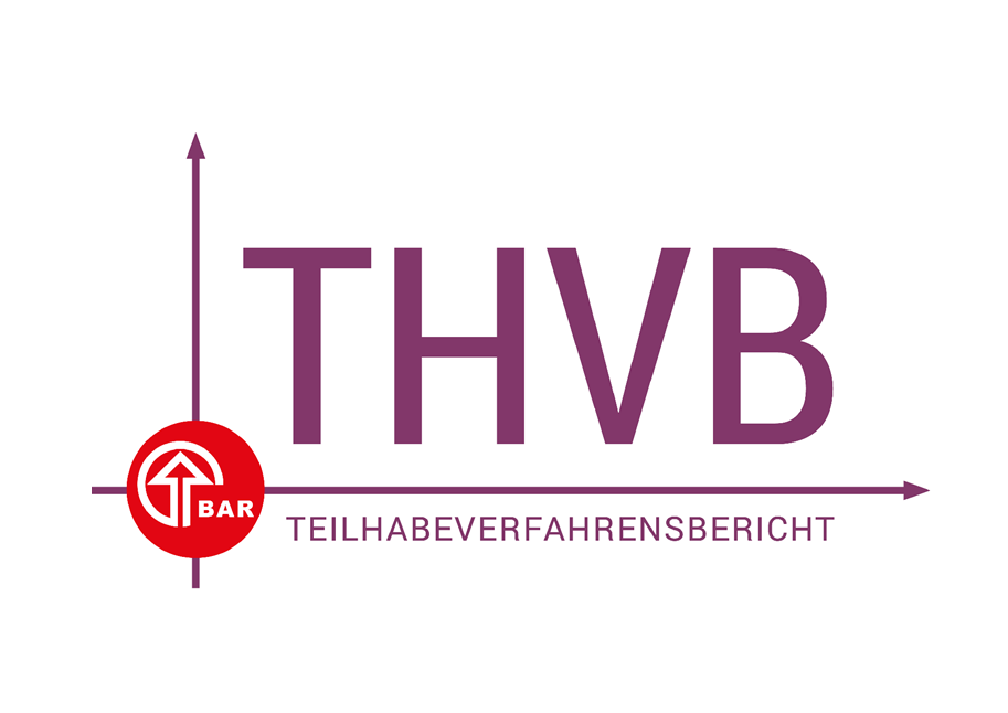 Das Logo des Teilhabeverfahrensberichts der BAR (THVB)