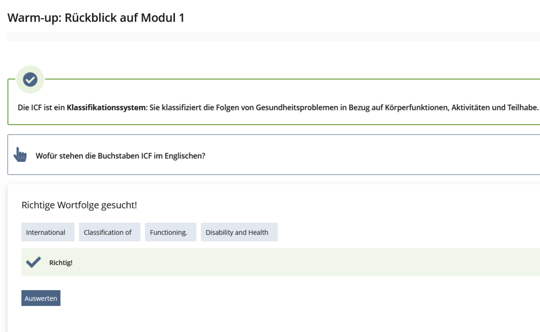 Schmuckbild: Screenshot aus dem BAR-E-Learning-Kurs