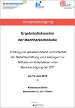 Flyer Machbarkeitsstudie
