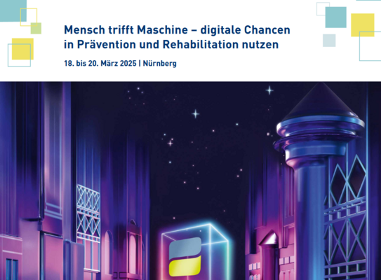 Titelbild des Programms zum 34. Reha-Kolloquium in Nürnberg 2025