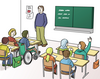 Klassenzimmer ©Lebenshilfe für Menschen mit geistiger Behinderung Bremen e. V., Illustrator Stefan Albers, Atelier Fleetinsel, 2013 Klassenzimmer