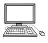 Computer ©Lebenshilfe für Menschen mit geistiger Behinderung Bremen e. V., Illustrator Stefan Albers, Atelier Fleetinsel, 2013 Computer