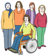 Frauen mit und ohne Behinderung
