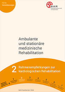 Produktfoto: Rahmenempfehlungen zur kardiologischen Rehabilitation - Ambulante und stationäre medizinische Rehabilitation